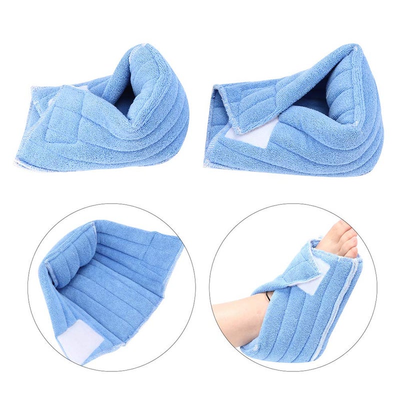 woobles 1 Pair Soft Comforting Heel Protector Pillows, Foot Ankle Support, Elderly Patient Foot Wrap, Soft Adjustable Ankle Protectors for Keeping Warm & Relieve Bed Sores - Image 5